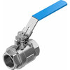 Ball valve Series: VZBE Stainless steel/PTFE Handle PN63 Internal thread (NPT) 1.1/2" (40)